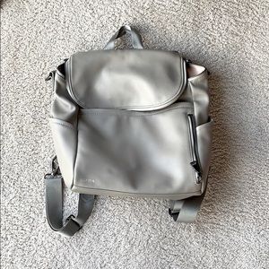 Azaria backpack diaper bag, gray.